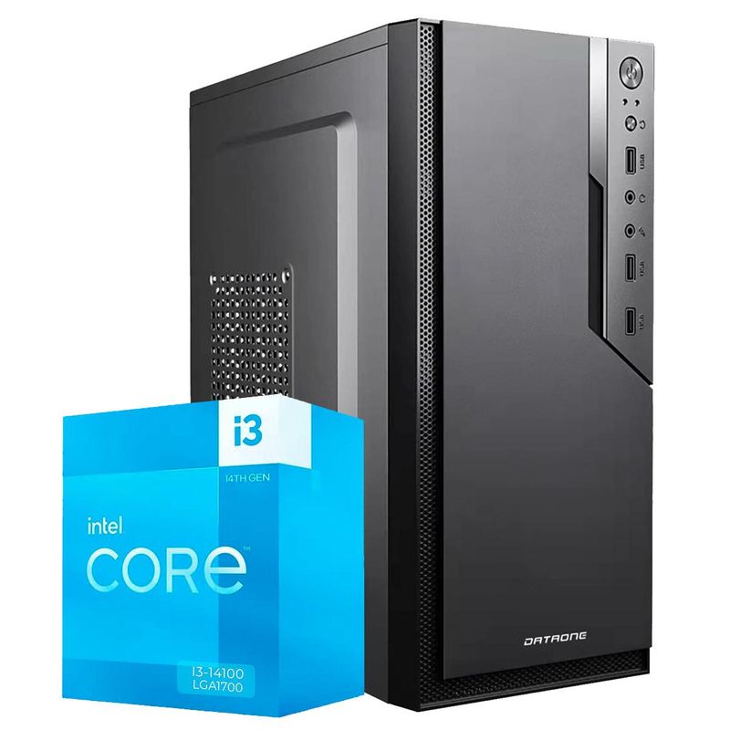 INTEL - Computadora Pc Intel Core i3 14100 RAM 16GB SSD 512GB