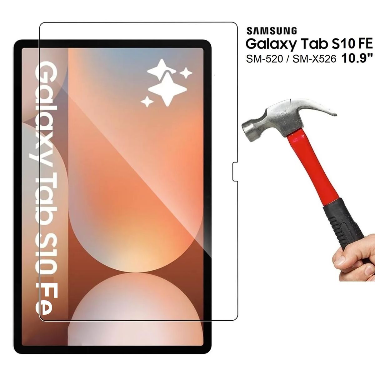 GENERICO - Mica de Vidrio Protector para Samsung Tab S10 FE 10.9 SM-X520 SM-X526