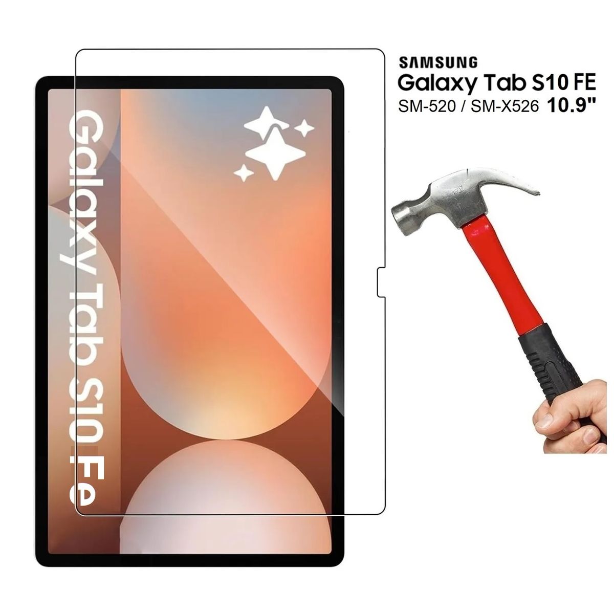 GENERICO - Mica de Vidrio Protector para Samsung Tab S10 FE 10.9 SM-X520 SM-X526