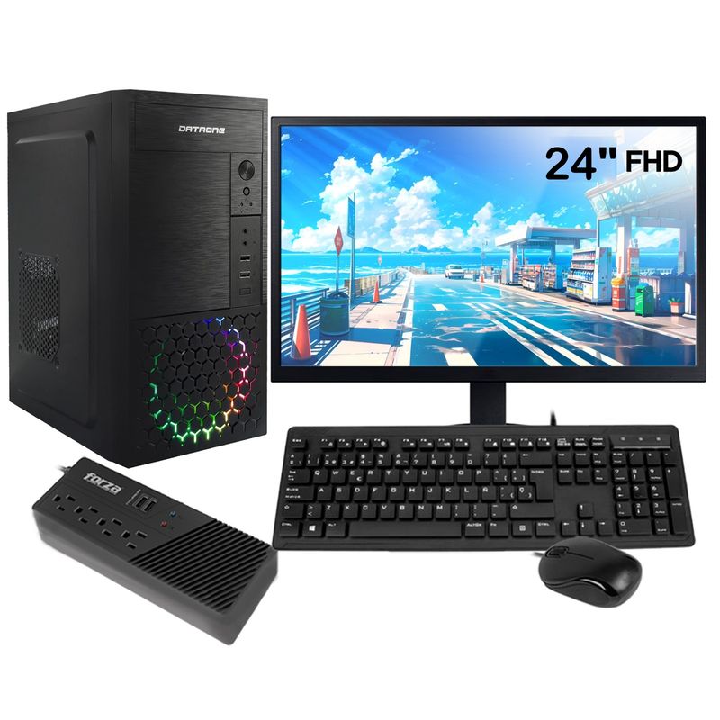 INTEL - Computadora Pc Intel Core i3 14100 RAM 16GB SSD 512GB MONITOR 24" FULL HD