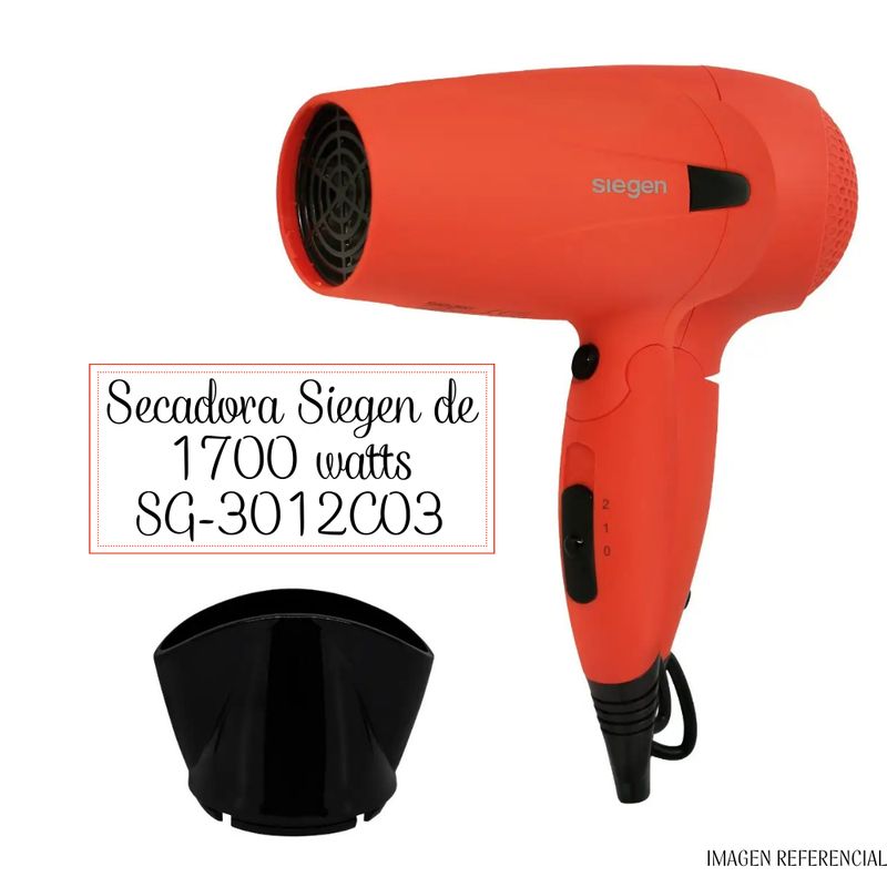 SIEGEN - Secadora de Cabello de Viaje Siegen - SG-3012C03