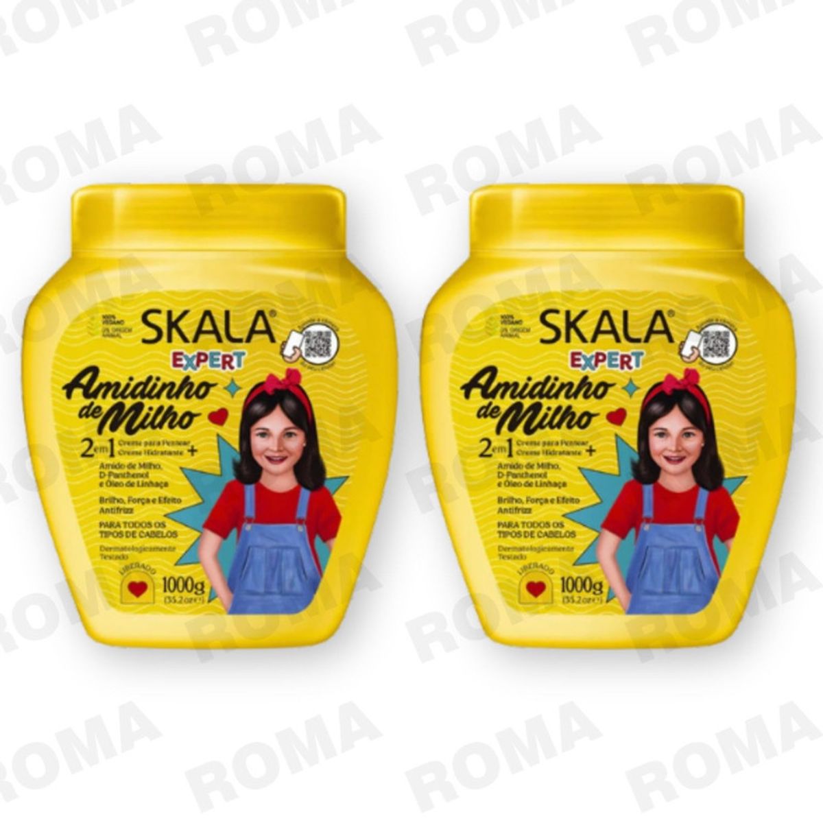 SKALA - PACK 2 CREMA TRATAMIENTO CAPILAR AMIDINHO DE MILHO KIDS