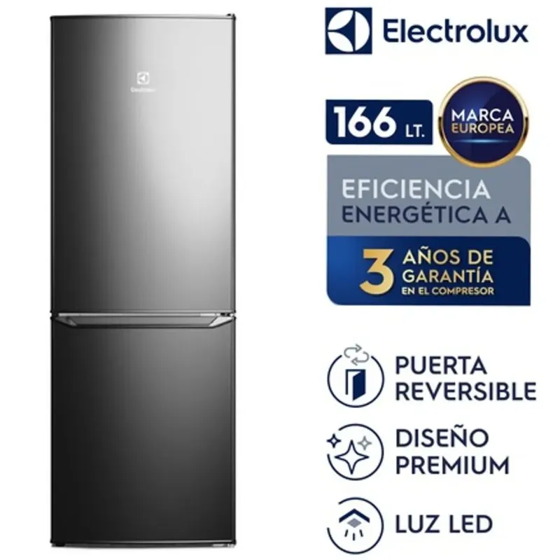 ELECTROLUX - Refrigerador Electrolux Bottom Freezer 166L ERB162HB