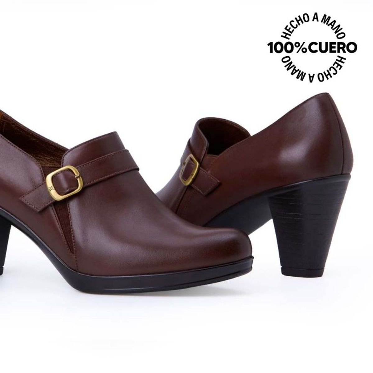 VIALE - Tobillera Jodhpur Casual DAYA-2515 Africano Viale Cuero