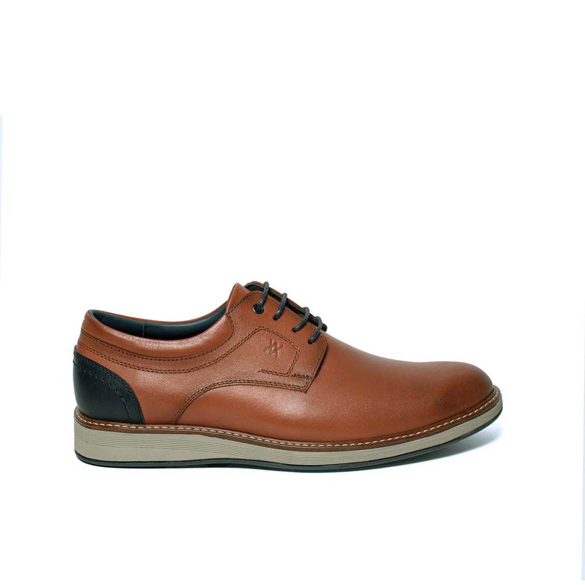 VIALE - Zapato Derby Casual ANGELO-2526 Cobre Viale Homme Cuero
