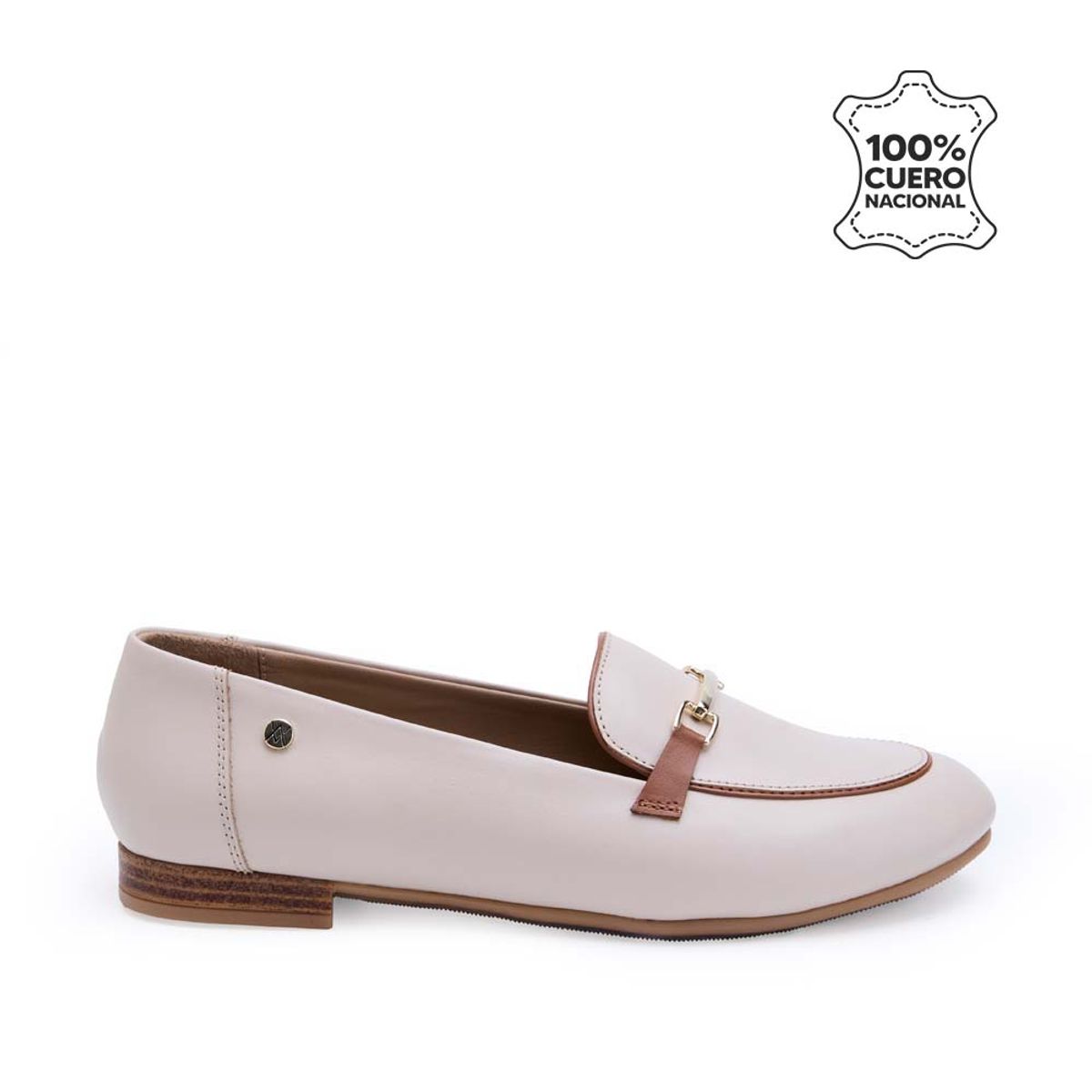 VIALE - Zapato Mocasín Casual AVE-2503 VainillaNatural Viale Cuero