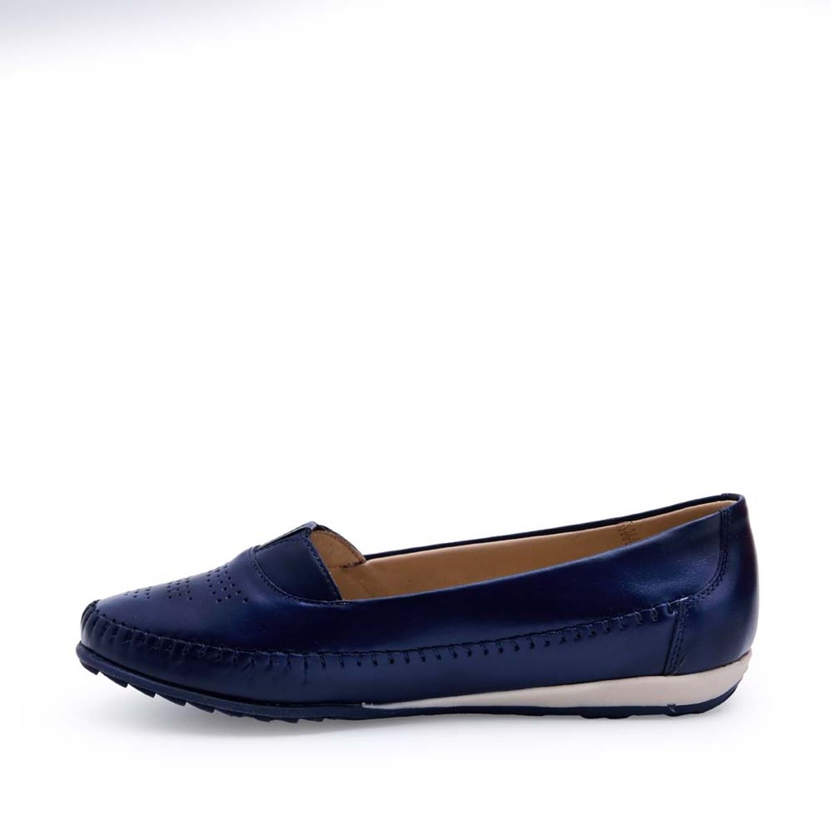 VIALE - Zapato Mocasín Casual DK-2502 Azul Viale Cuero