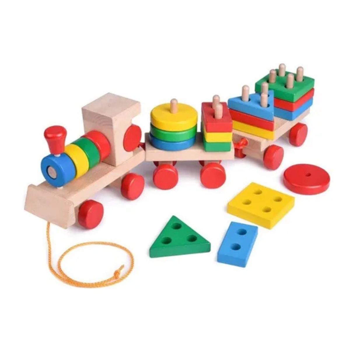 GENERICO - Tren Geometrico Colorido Mediano