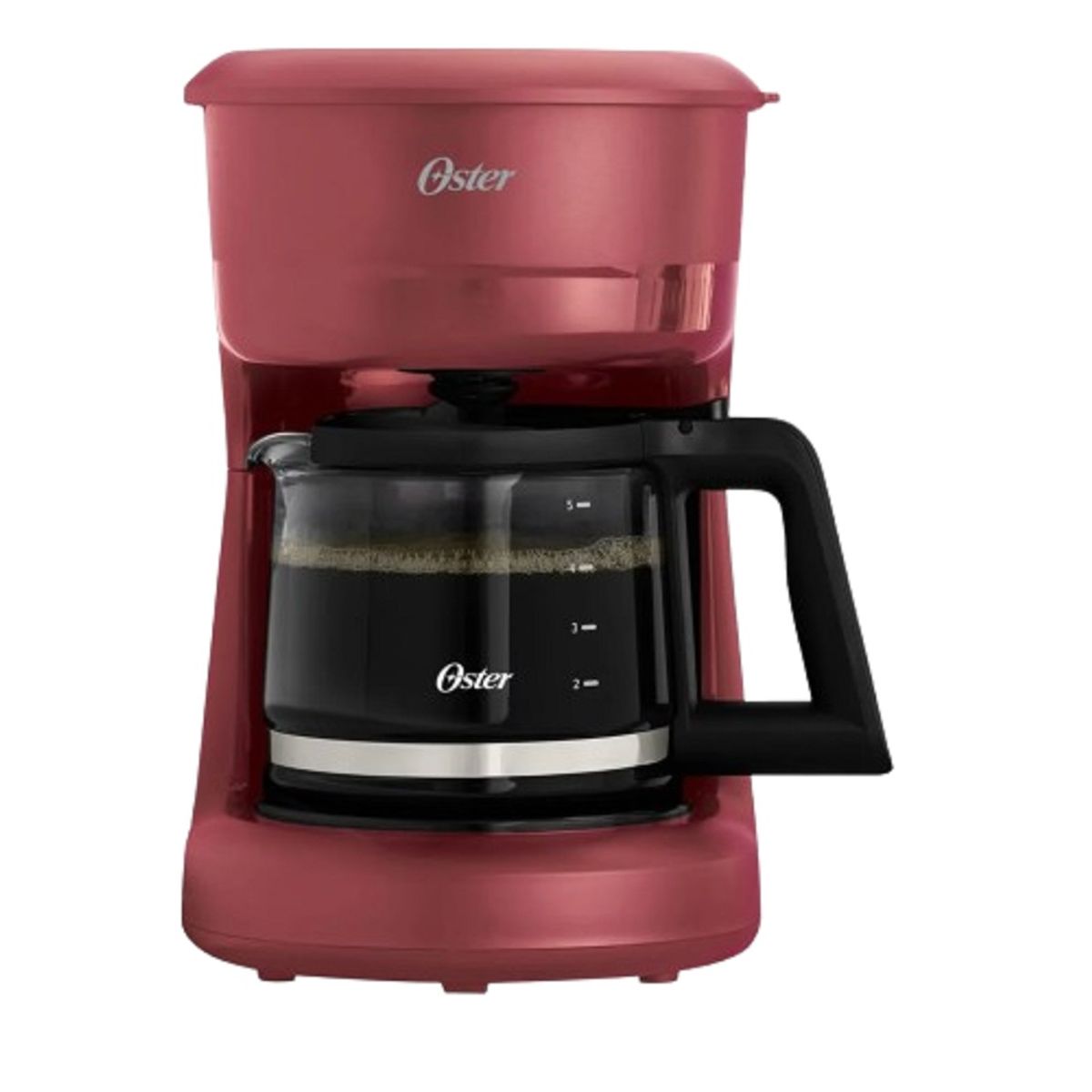 OSTER - Cafetera Oster 5 Tazas con Filtro Reutilizable BVSTDCS51R Rojo