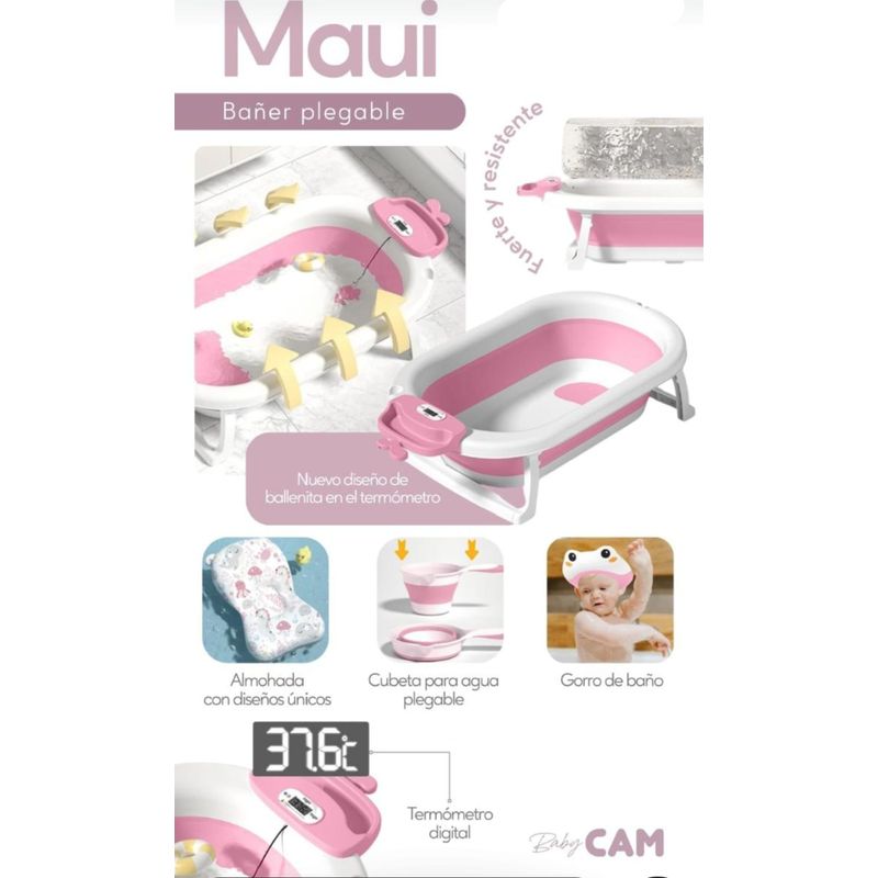 CAM - BAÑERA  MAUI ROSADA DIGITAL