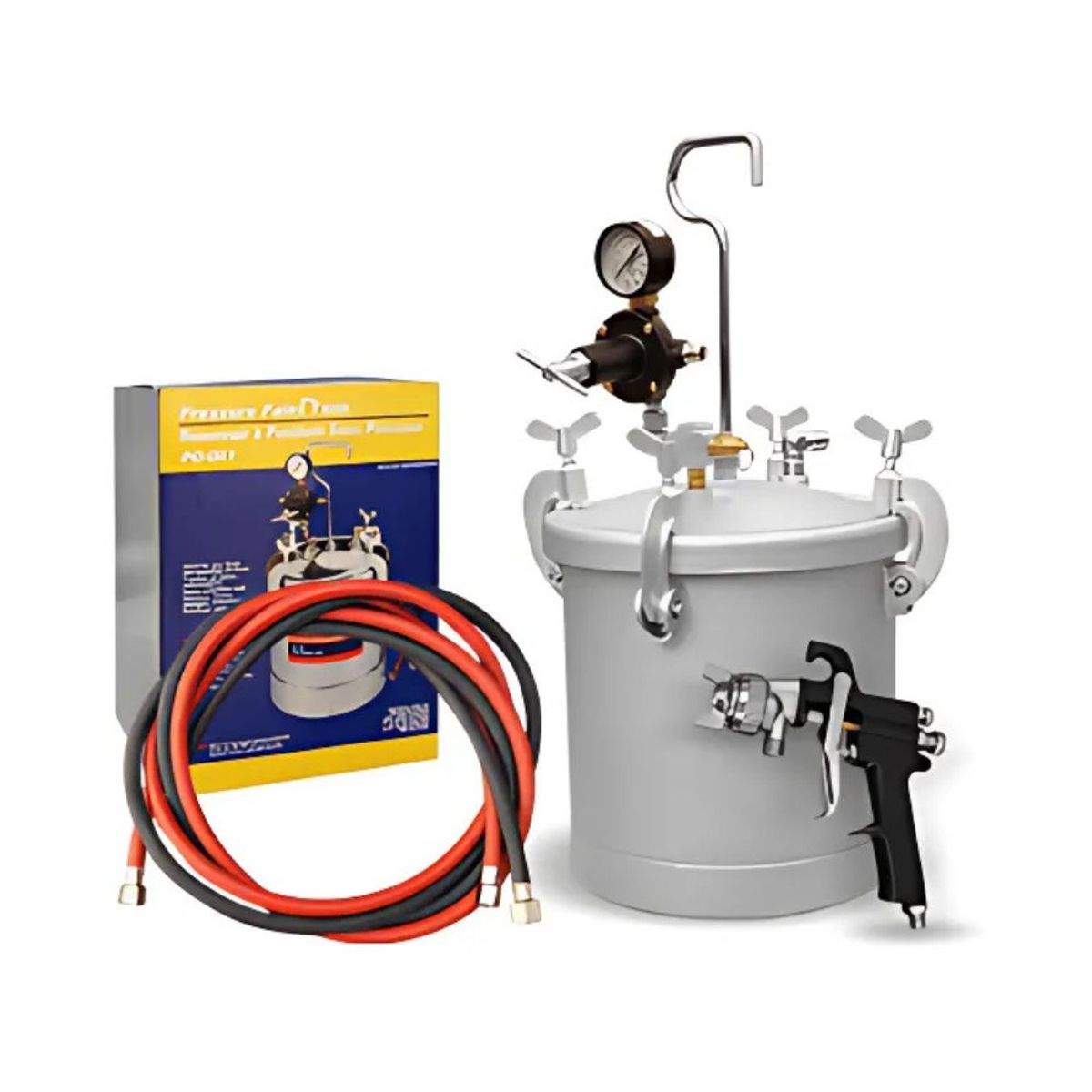 GENERICO - Pistola con Tanque para Pintar 10L 18MM 10CFM 50PSI