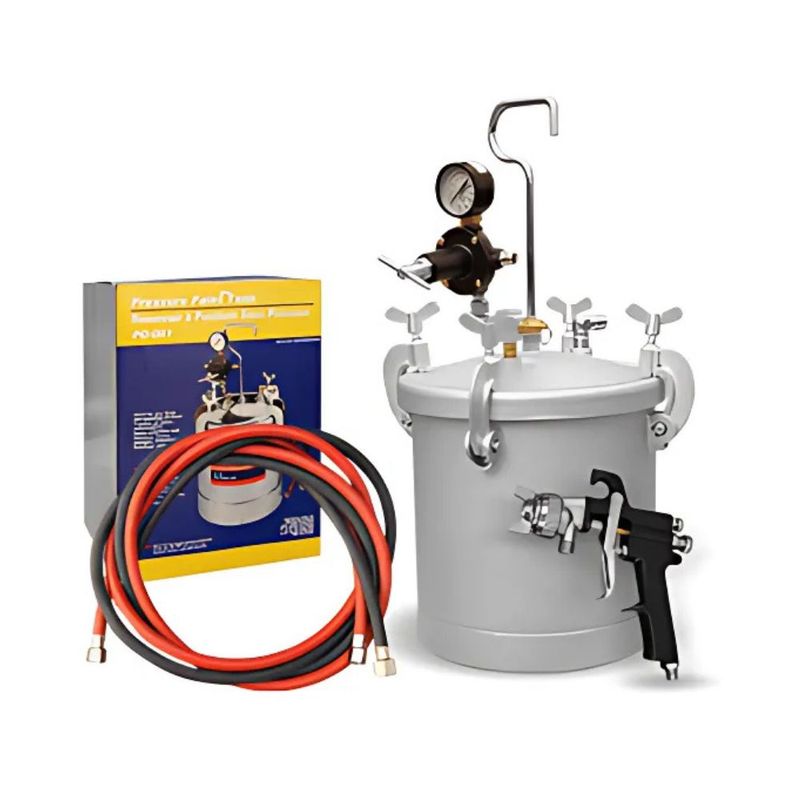 GENERICO - Pistola con Tanque para Pintar 10L 18MM 10CFM 50PSI