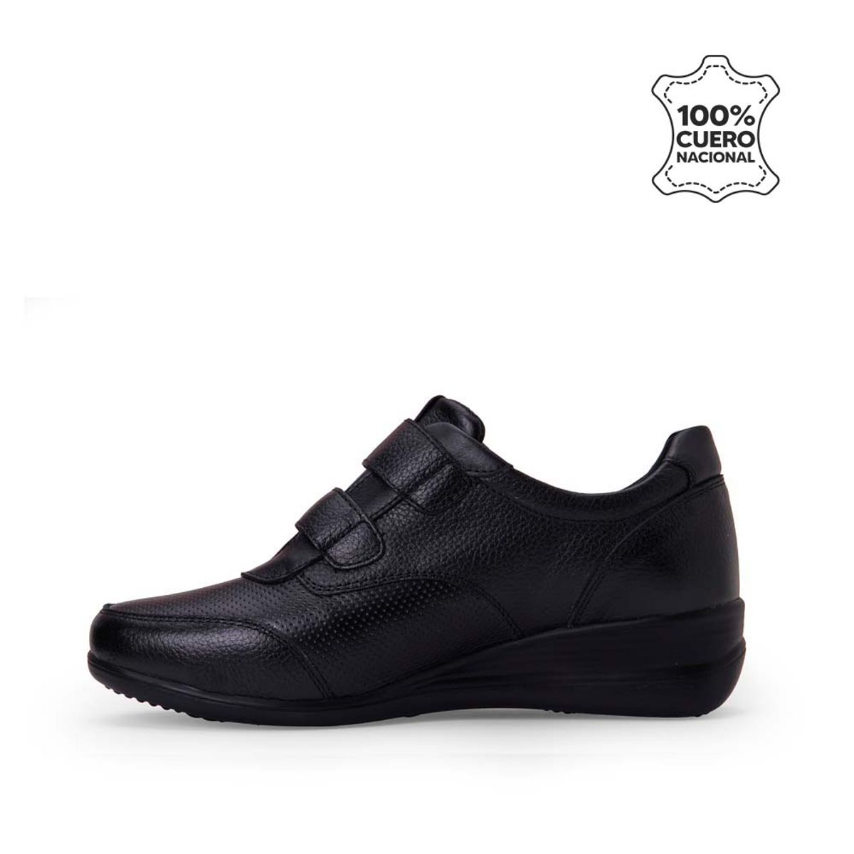 VIALE - Zapatilla Casual REC-2508 Negro Viale Cuero
