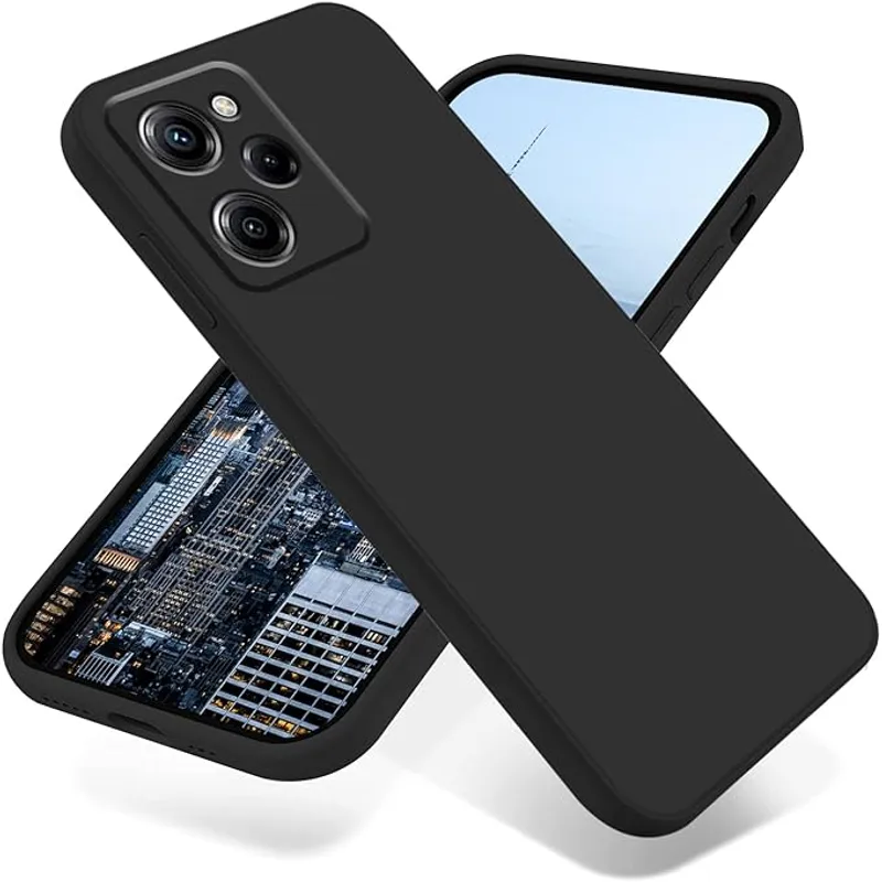 GENERICO - Case Protector para Xiaomi Poco X5 Pro Silicona Negro