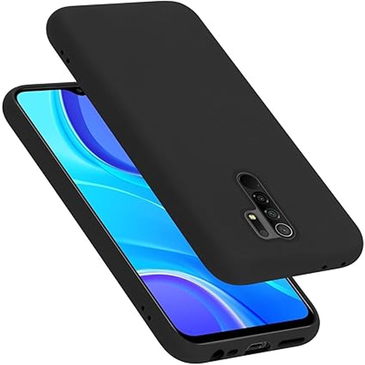 GENERICO - Case Protector para Xiaomi Redmi 9 Silicona Negro