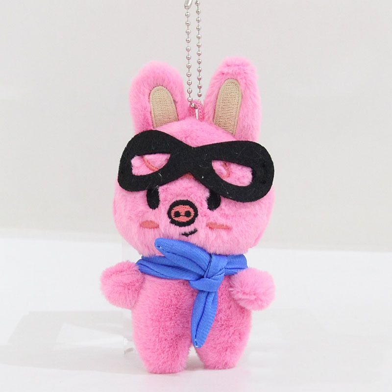GENERICO - Llavero Peluche Stray Kids con Antifaz Cerdito Conejo