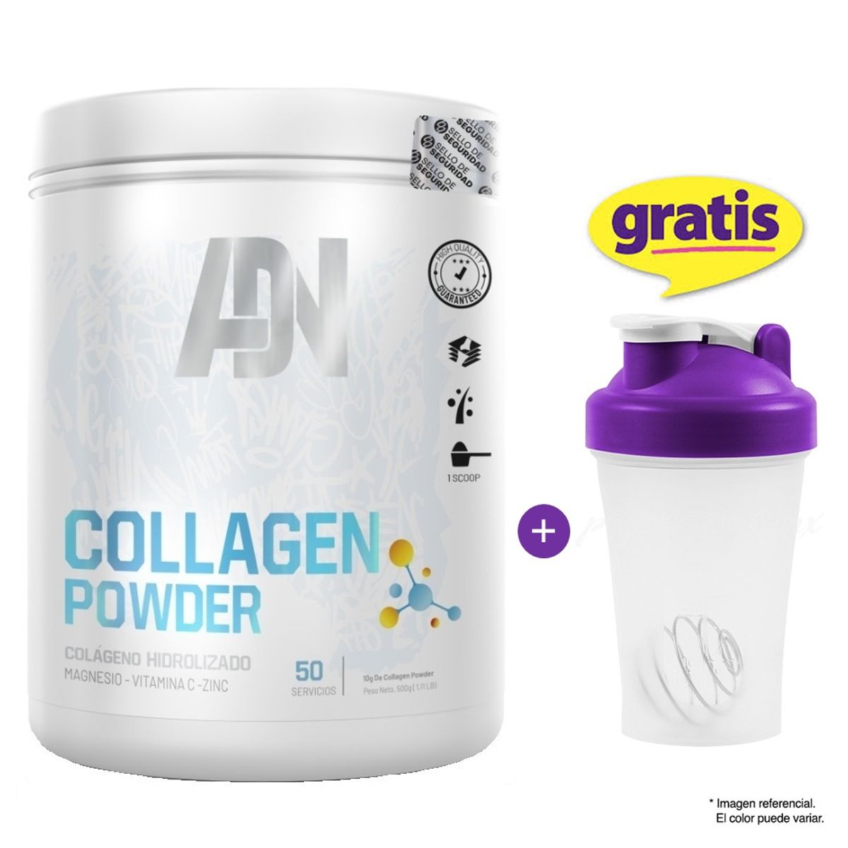 ADN - Colágeno COLLAGEN POWDER 500gr Naranja Adn Nutrition