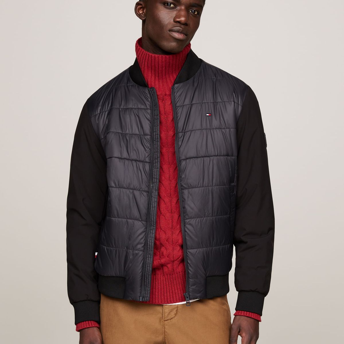 TOMMY HILFIGER - CASACA CL MIXED MEDIA BOMBER