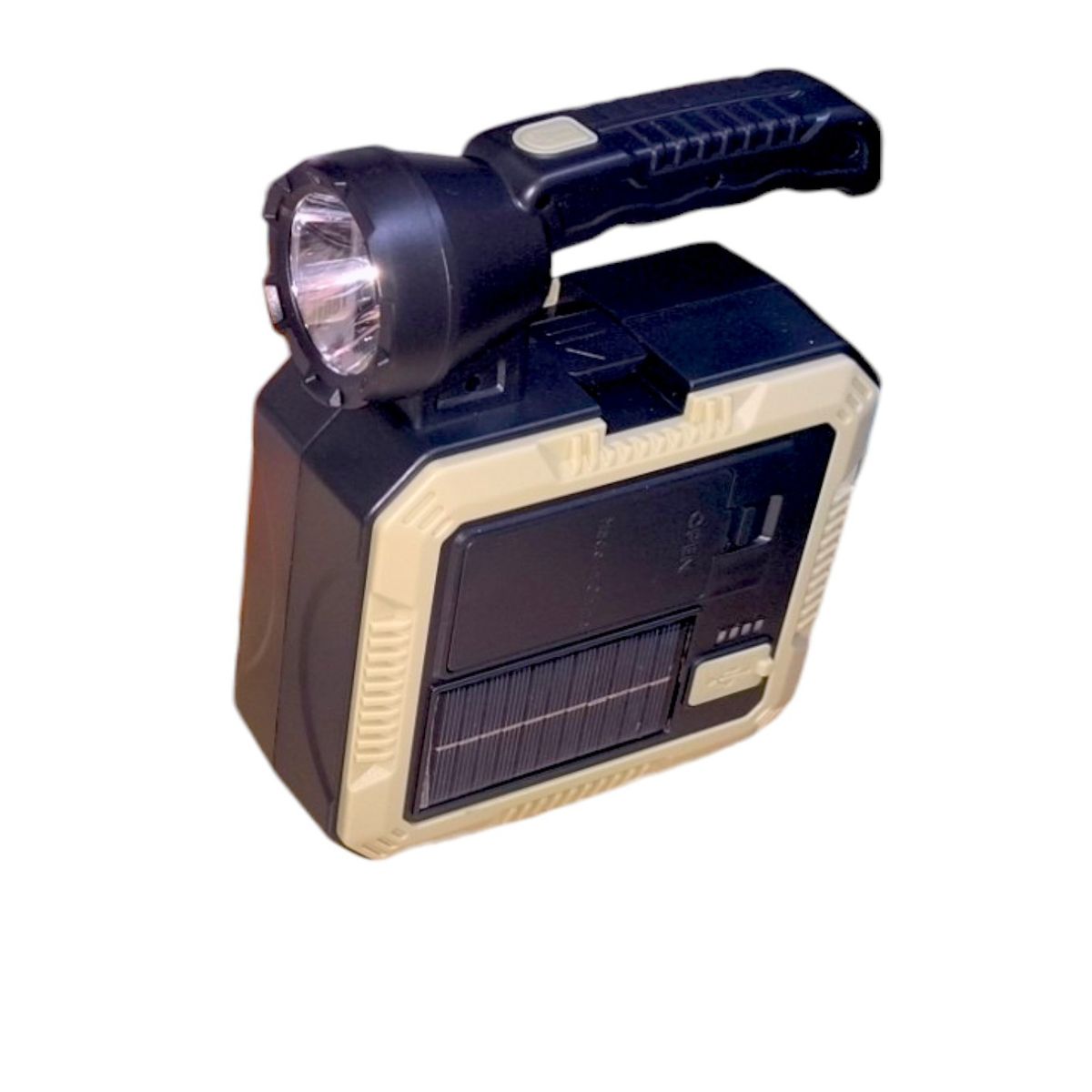 GENERICO - Linterna de emergencia con herramientas con bateria y solar
