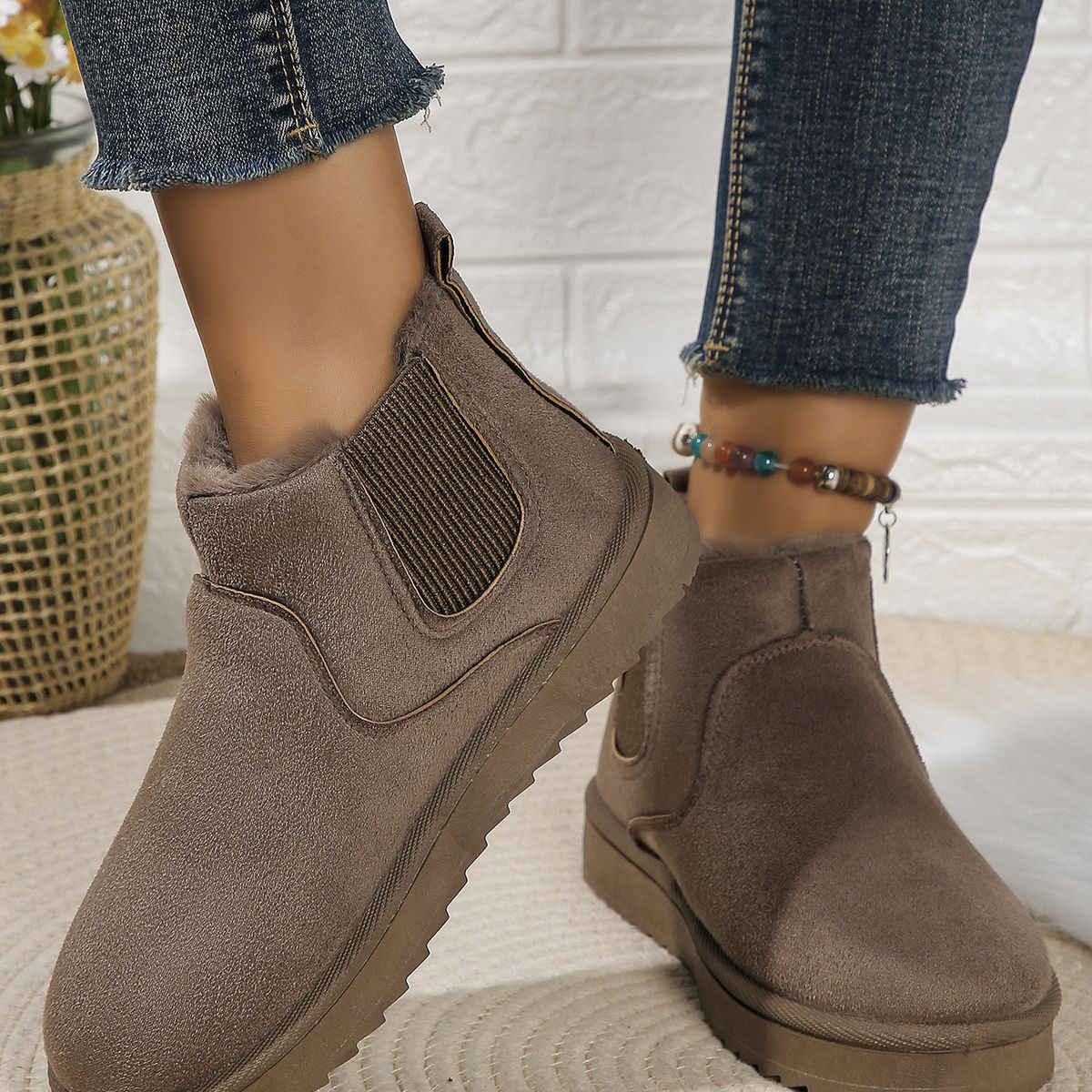 BLWOENS - Botas Mujer - Beige