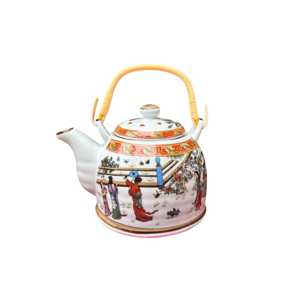 ACHALLAY ARTESANIA DE BARRO - Tetera Oriental Con Filtro 900 ml