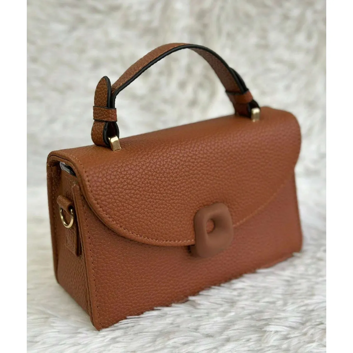 GENERICO - CROSSBODY BOLSO DE MANO CARTERA MORRAL DE FIESTA Y NOCHE CANELA