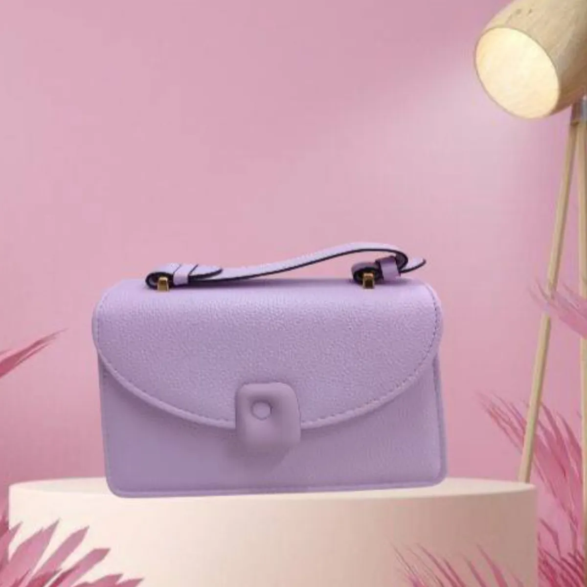 GENERICO - CROSSBODY BOLSO DE MANO CARTERA MORRAL DE FIESTA Y NOCHE LILA
