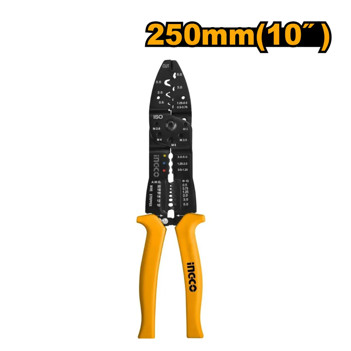 INGCO TOOLS - ALICATE PRENSA TERMINAL INGCO 10 250MM HWSP101