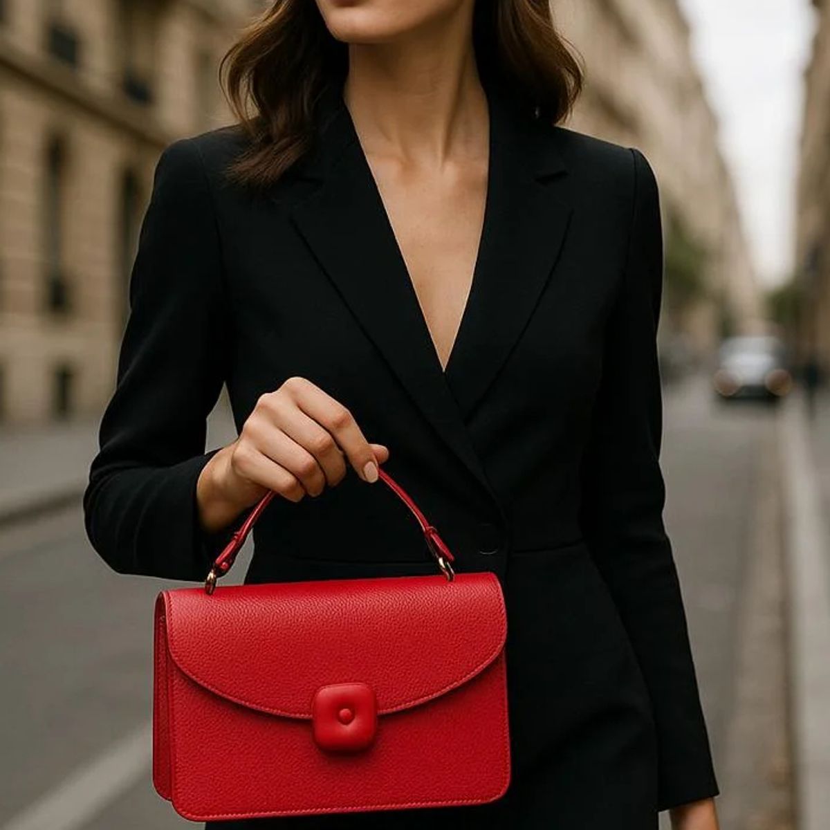 GENERICO - CROSSBODY BOLSO DE MANO CARTERA MORRAL DE FIESTA Y NOCHE ROJO