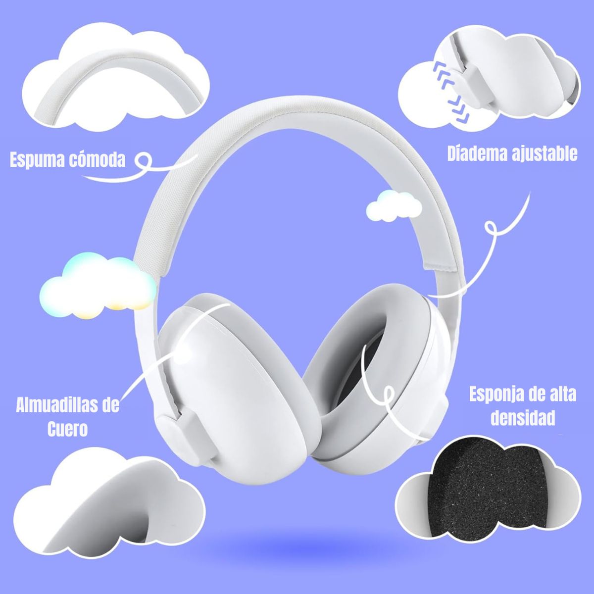 GENERICO - Audífonos Antiruido Bebés 3-24 meses Orejeras Reducción de Ruido Blanco - HCNZ