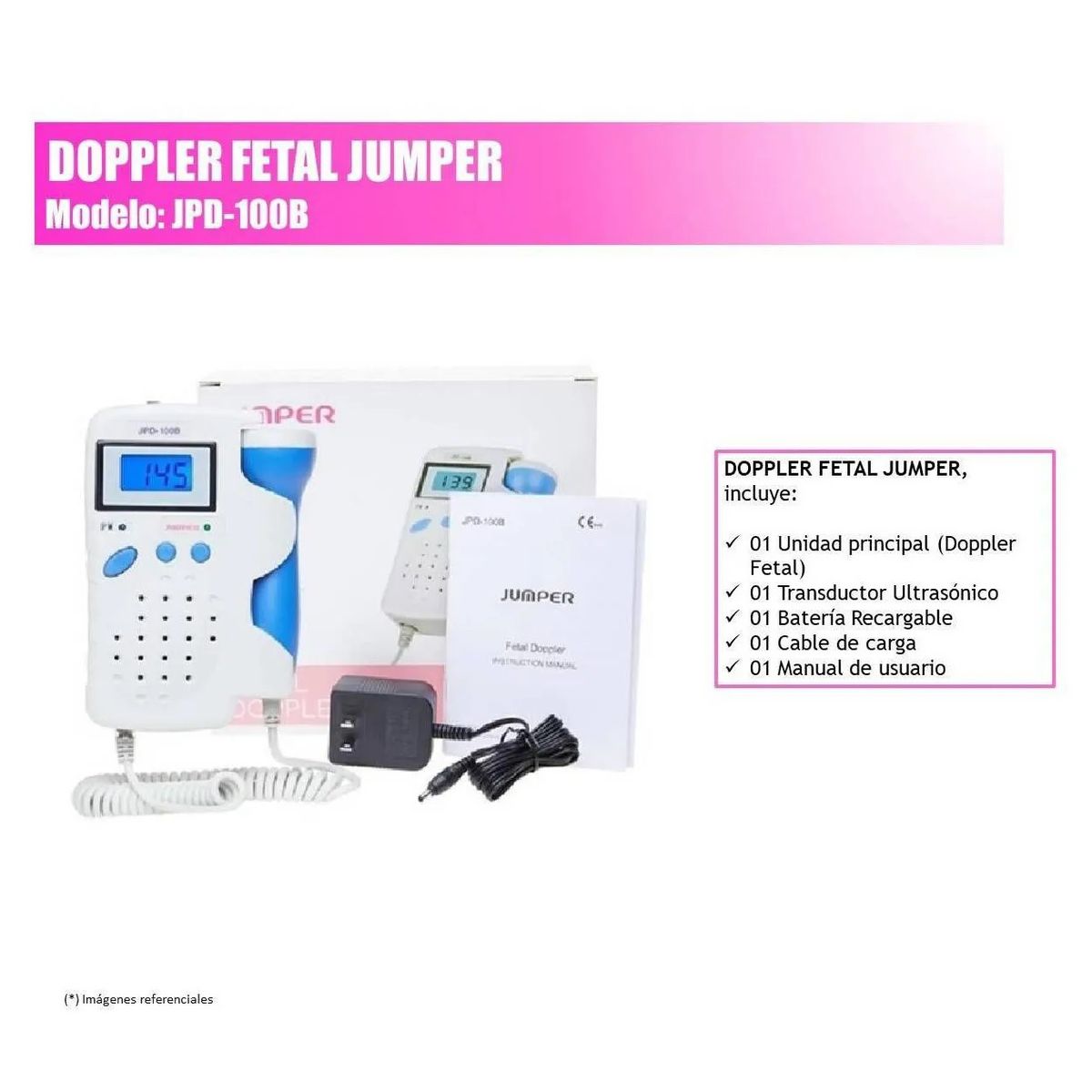 JUMPER - DOPLER FETAL JUMPER - MONITOR CARDIACO PRENATAL