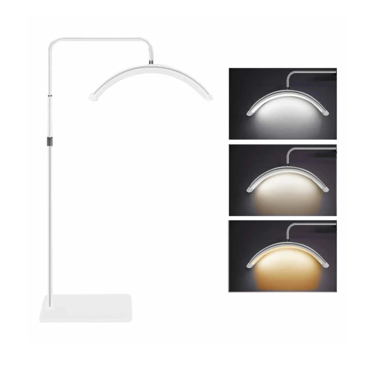 GENERICO - Lampara Lashista Media Luna Led para Camilla Salon Spa masaje