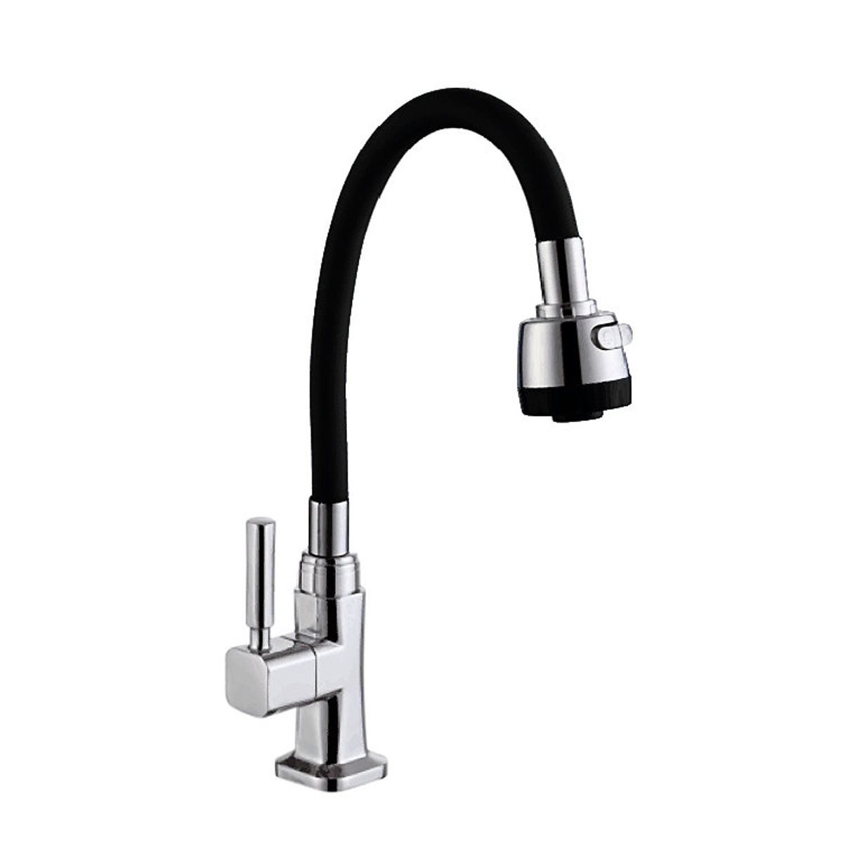 XM - LLAVE DE COCINA AL MUEBLE FLEXIBLE NEGRO GF1205-01