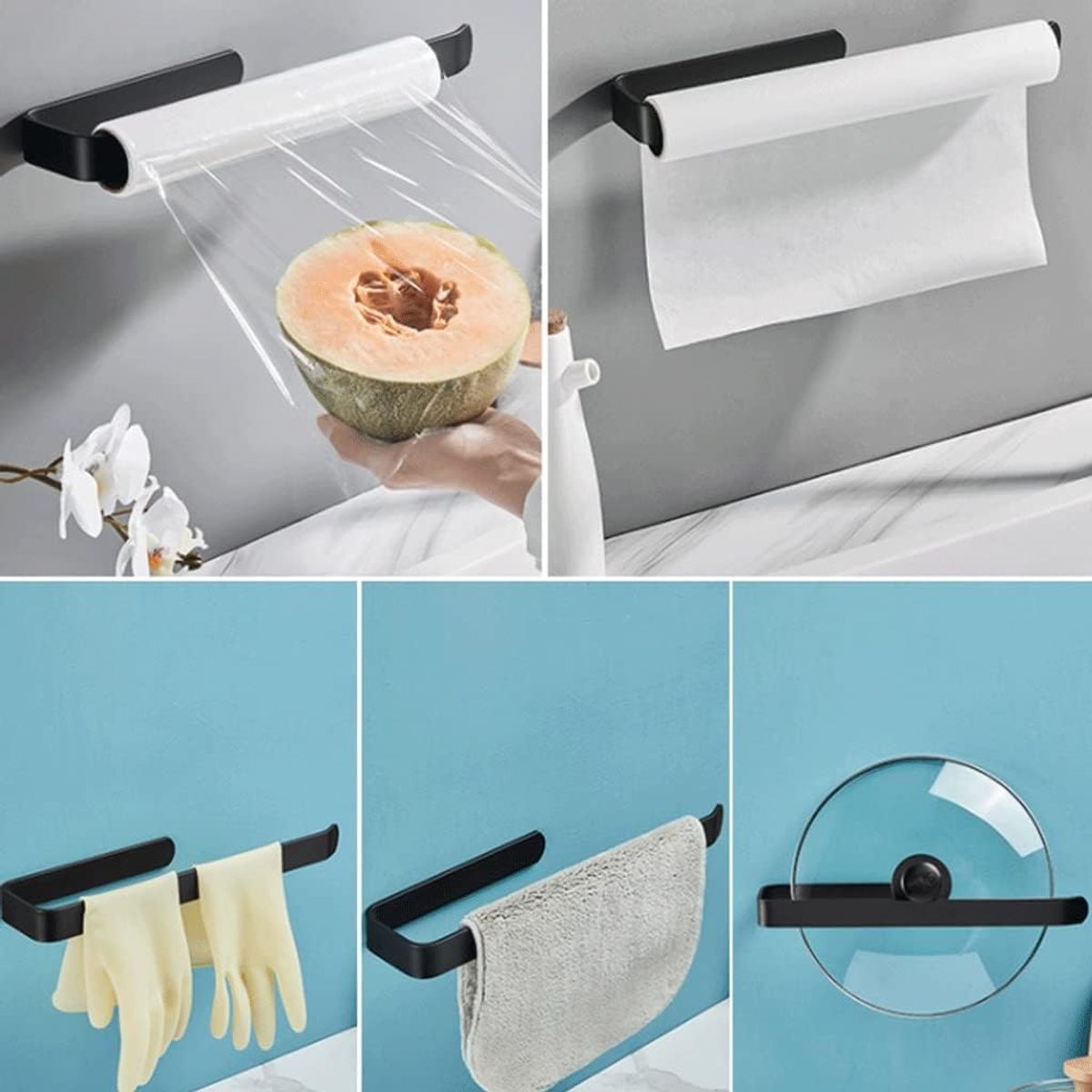 XM - PORTA PAPELERA DE COCINA SATINADO ADB6222