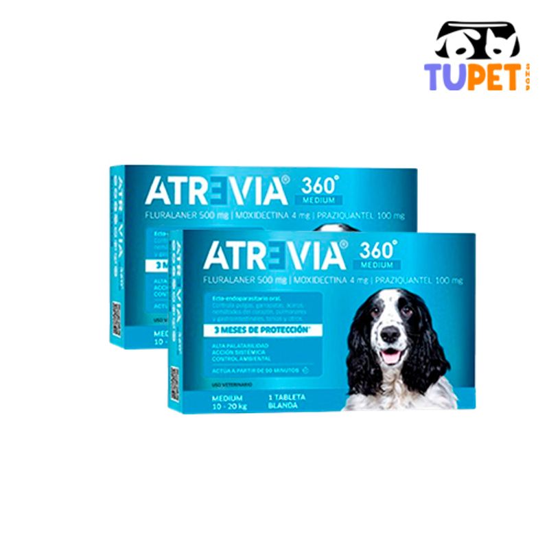 TUPET SHOP - Atrevia 360 Medium 10 a 20 Kg Pack x2