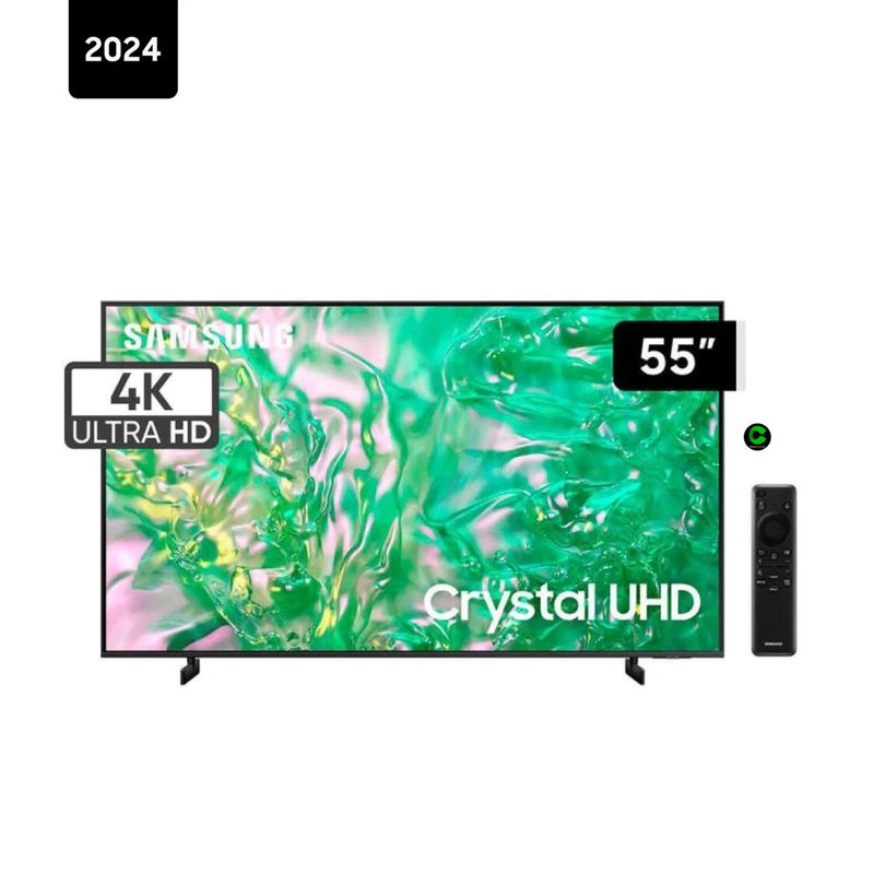 SAMSUNG - Televisor SAMSUNG CRYSTAL 55 UHD 4K SMART TV UN55DU8000GXPE