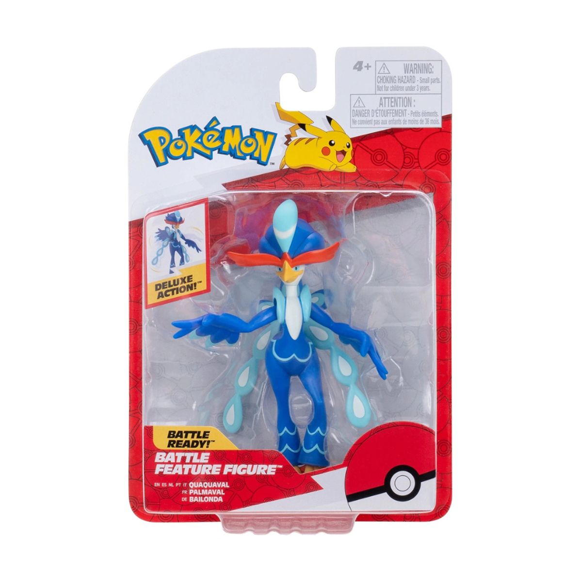 POKEMON - Pokémon Figura De Batalla Quaquaval 12cm