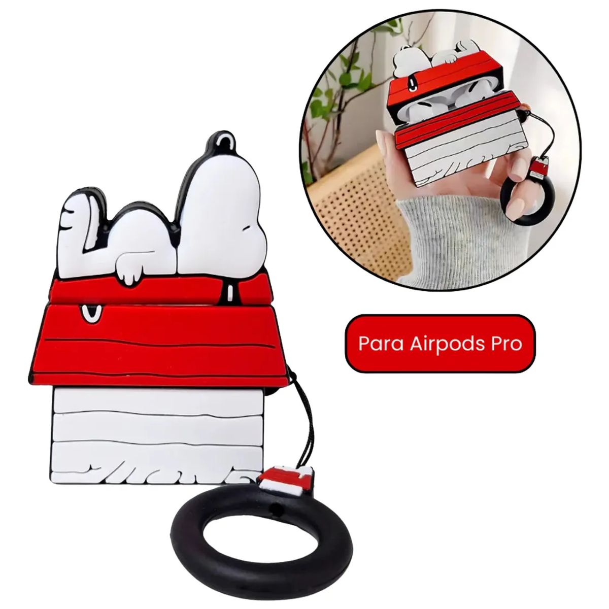 SNOOPY - Case AirPods Pro 1 y 2 Antigolpes Snoopy