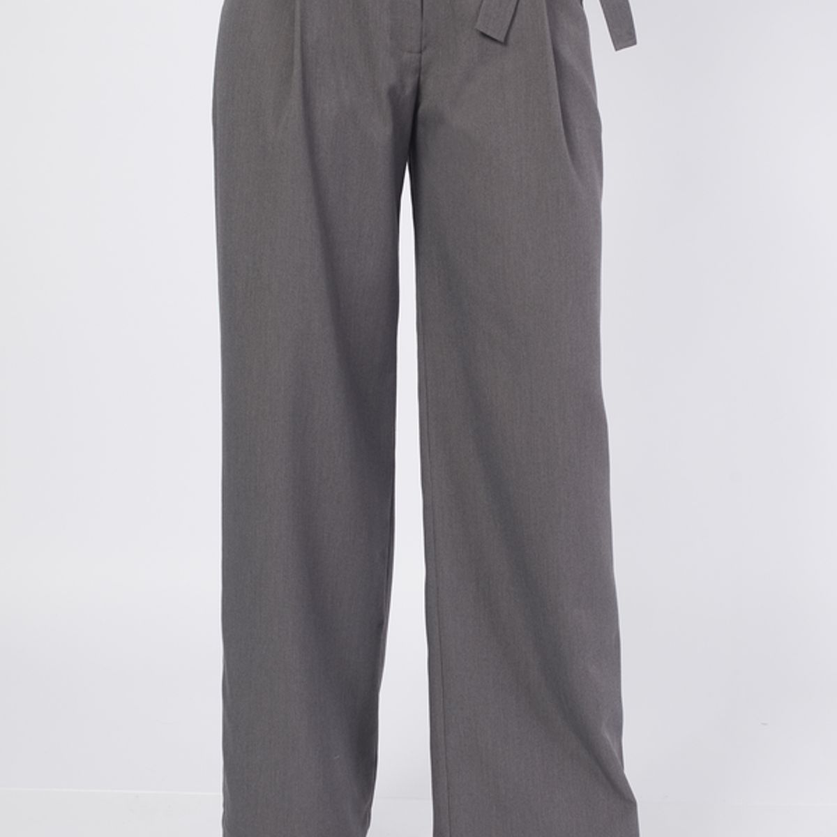 BANATY - PANTALON PALAZZO SASTRE A LA CINTURA CON LAZO Y BROCHE  DE MUJER BANATY