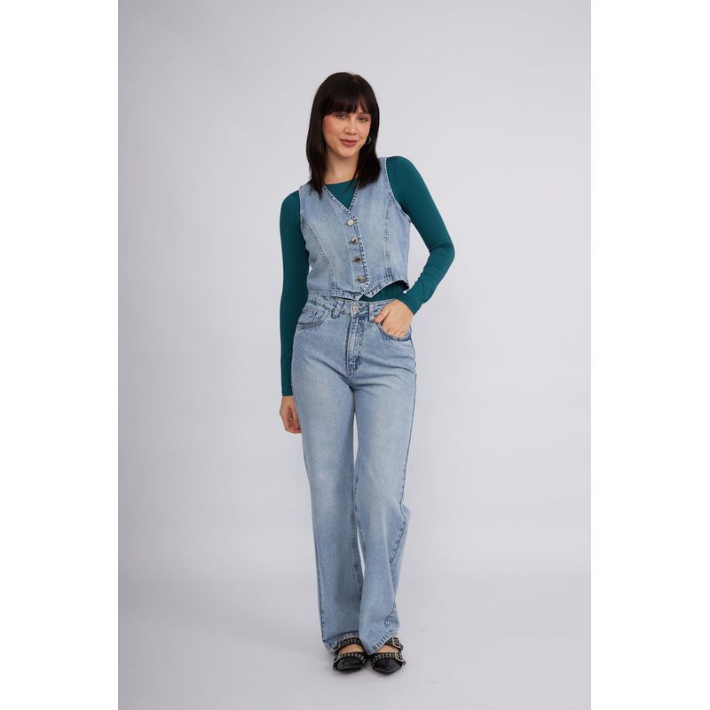 BANATY - PALAZZO DENIM DE MUJER