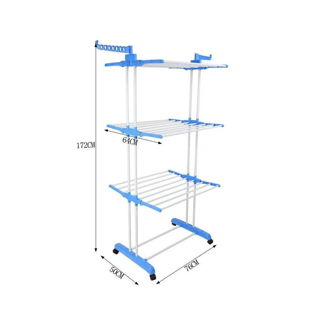 INSPIRA MARKET - Colgador de Ropa Tendedero Organizador Plegable 4 Niveles