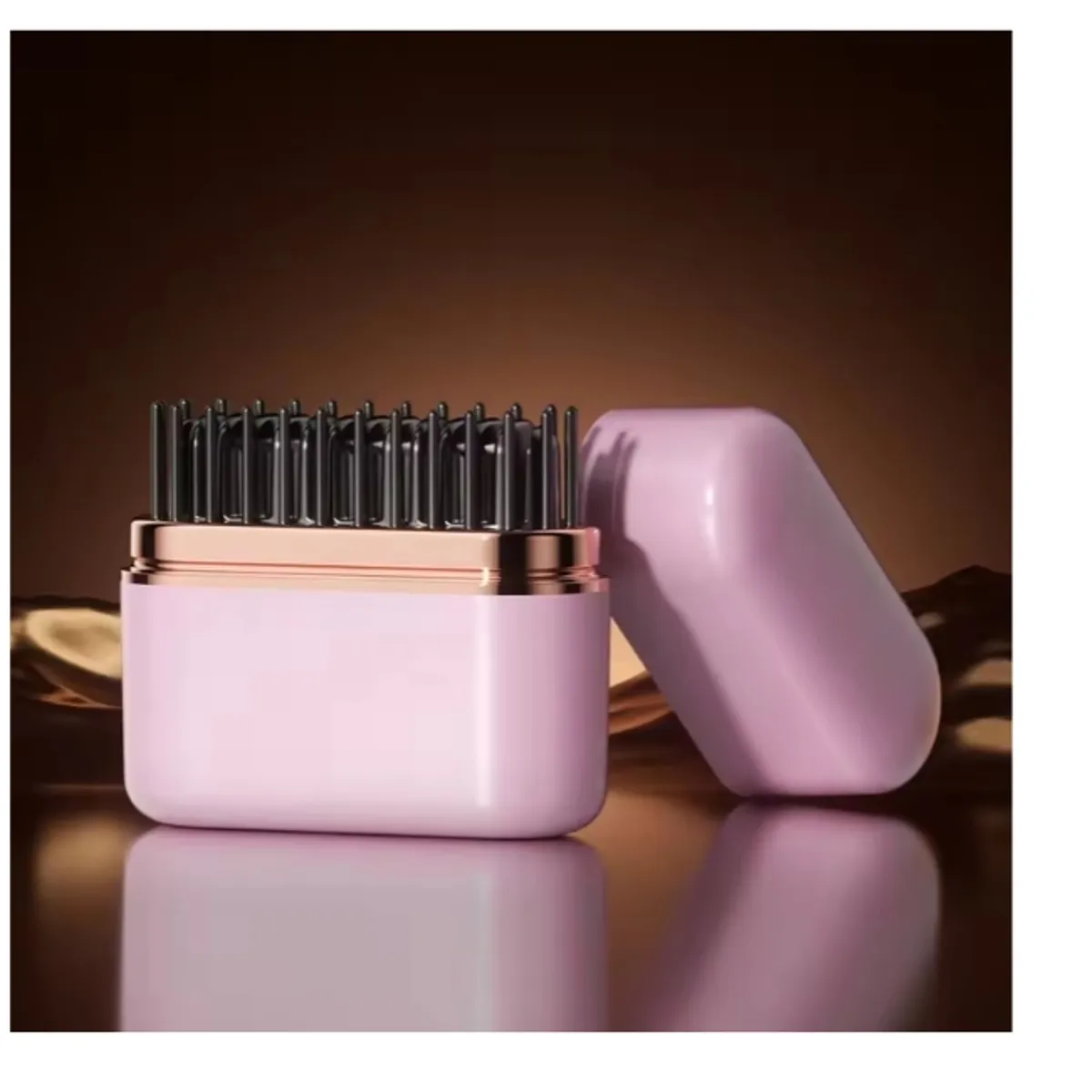 GENERICO - Mini Cepillo Alisador Recargable Portable con Pantalla Led Control