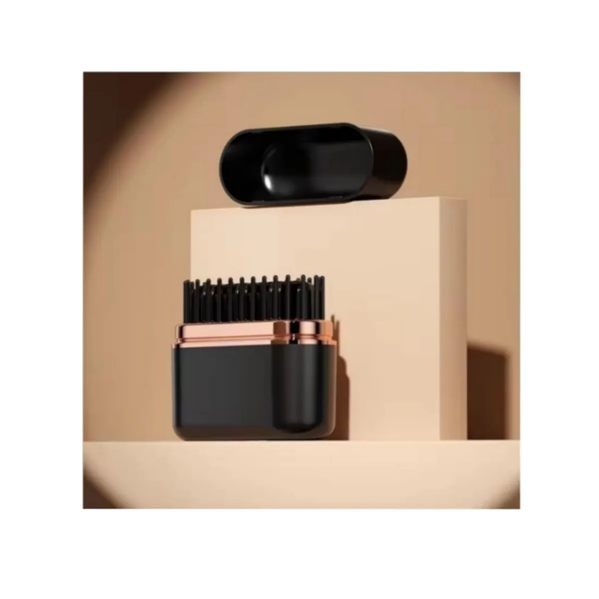 GENERICO - Mini Cepillo Alisador Recargable Portable con Pantalla Led Control