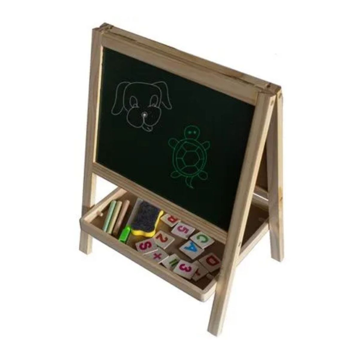 GENERICO - Pizarra Doble Con Caballete Para Niños