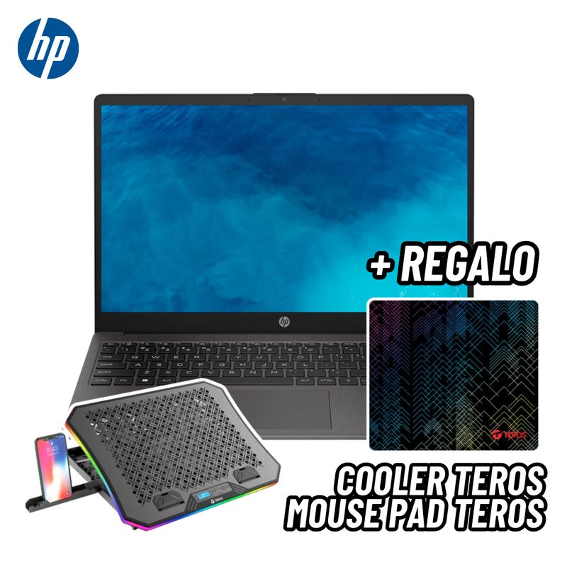 HP - LAPTOP HP 255 G10 15.6 HD AMD ATHLON SILVER 7120U 8GB RAM 256GB SSD + COOLER TEROS + MOUSE PAD