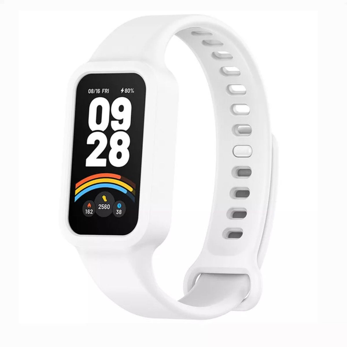 GENERICO - Correa Silicona Para Xiaomi Band 9 Active - Blanco