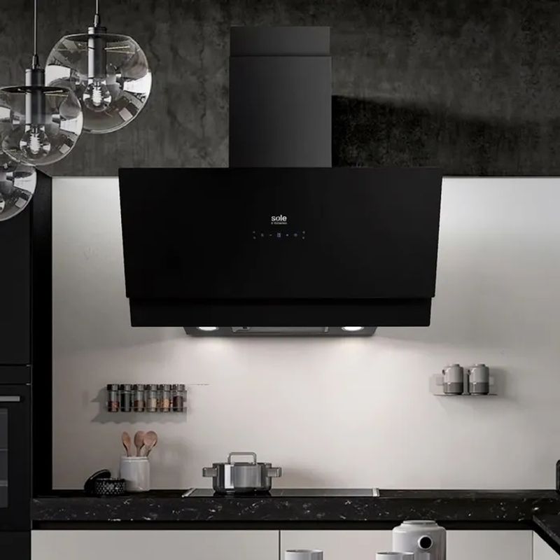 SOLE - Campana Decorativa Scollection Signature 90Cm Black Sole TURE81
