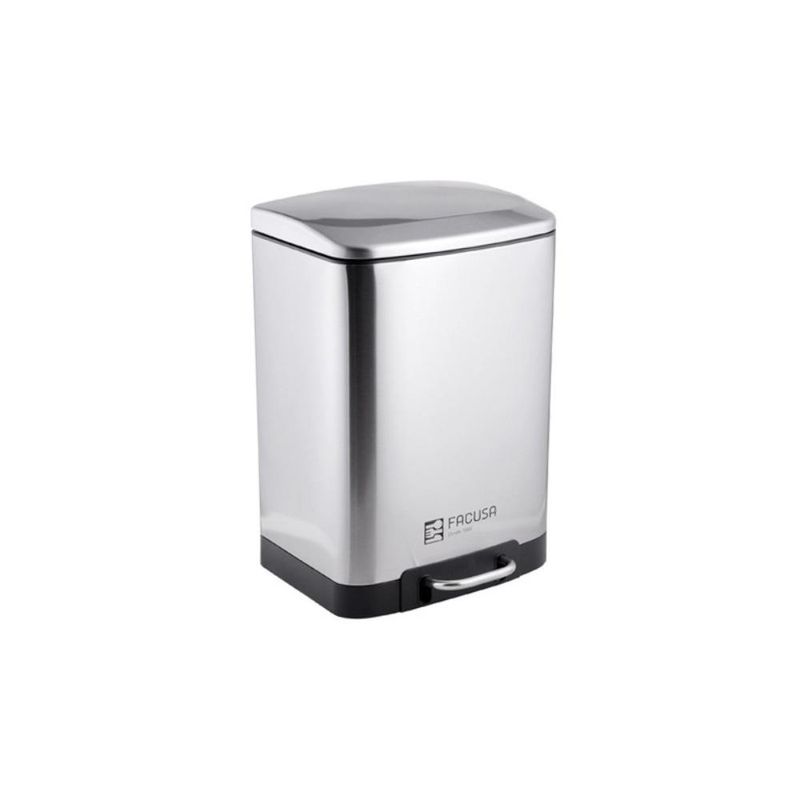 FACUSA - Papelera 3Lt Inox Facusa con Pedal-330442A