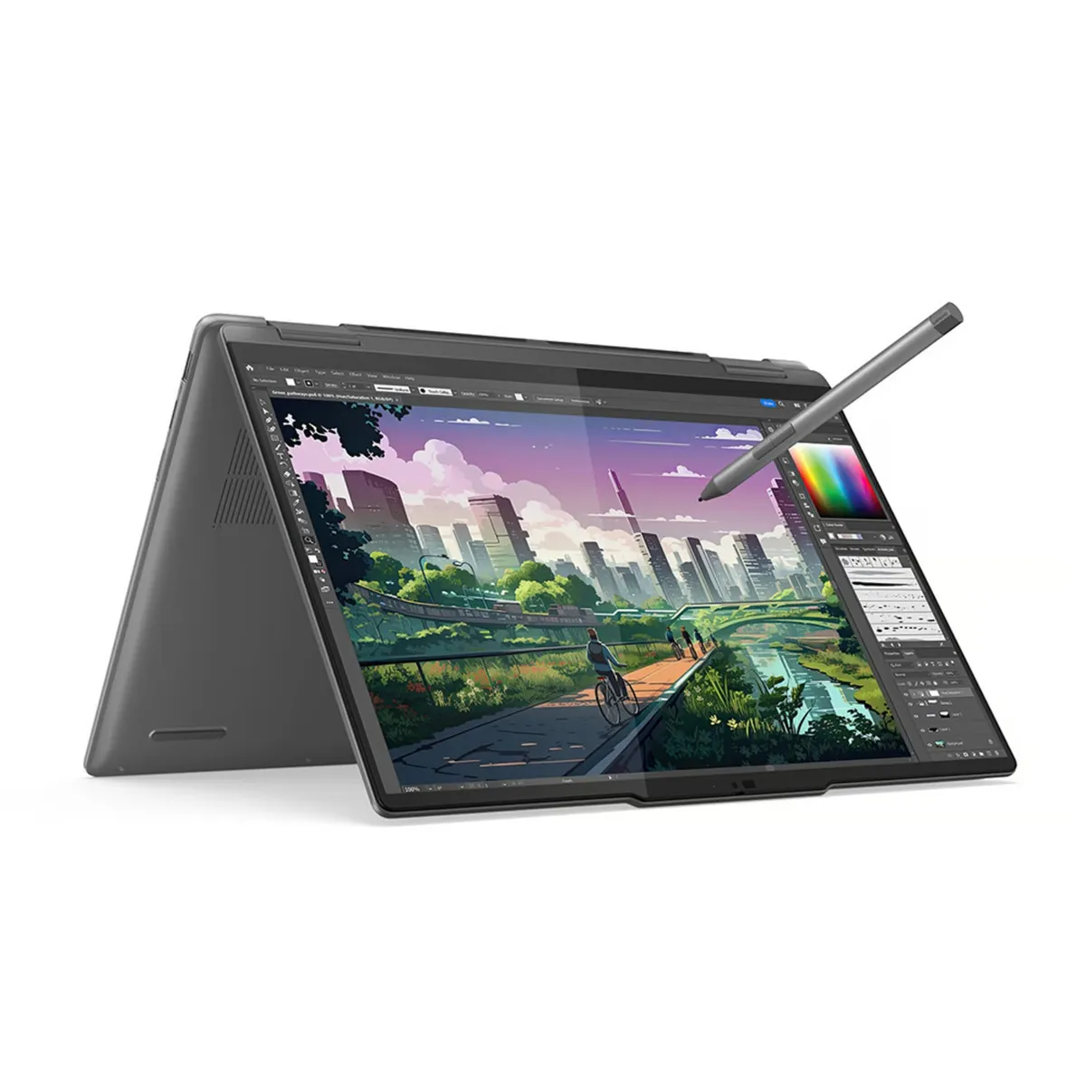 LENOVO - Lenovo Yoga 7 2 en 1 14AHP9 14" touch OLED AMD Ryzen 7 8840HS 16GB 1TB SSD Free DOS Lapis