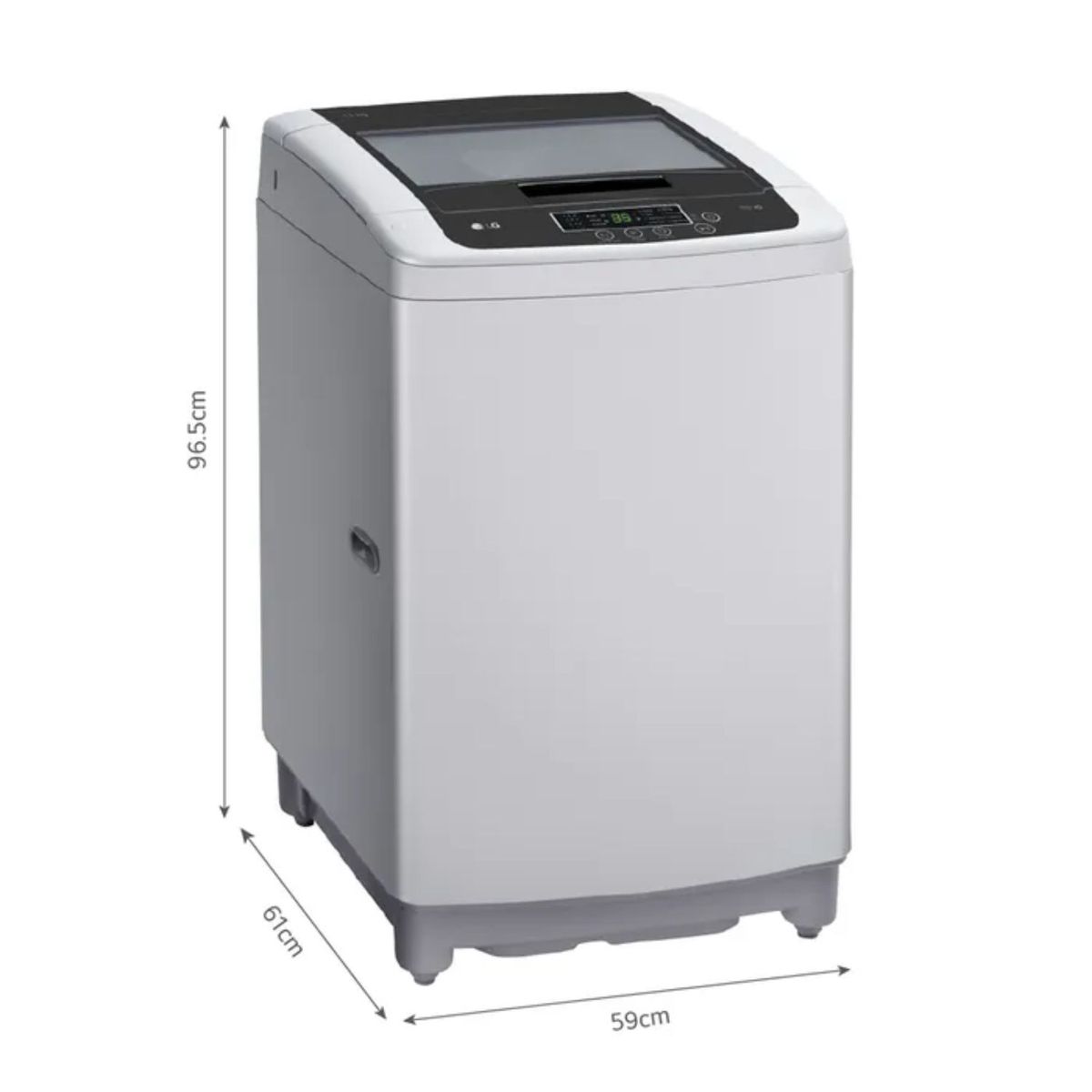 LG - Lavadora LG 13kg Smart Motion Carga Superior  WT13DPBK Gris